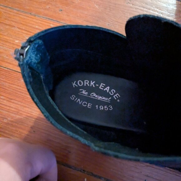 Kork Ease Ryder Black Leather Ankle Boots Size 10 - Picture 3 of 5